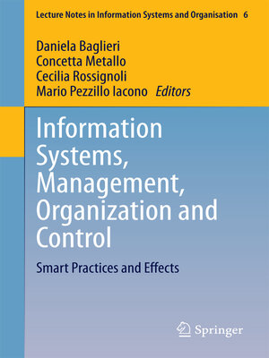 cover image of Information Systems, Management, Organization and Control